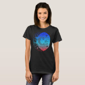 Bohemian Aesthetic Crescent Moon Astronomy Sun Ast T-shirt (Voorkant volledig)
