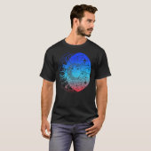 Bohemian Aesthetic Crescent Moon Astronomy Sun Ast T-shirt (Voorkant volledig)