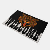 Bohemian All Season WILD Cat Welkom Door Mat (Schuin)