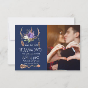Bohemian Antler Save the Date - Foto