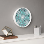 Bohemian Aqua Turquoise Ikat Tribal Art Pattern<br><div class="desc">Mooie aqua turquoise, grijs en blauwgroen blauw-groen gekleurd oosterend Ikat patroonontwerp. , elegante en funky home interior décor accents & accessoires voor de artistieke interieurdecorator, de artsy mode diva, de populaire heuptrendsetter, mod retro, modernist, nouveau deco art style of abstract geometric mof lover. Origineel en modern decor voor het versieren...</div>