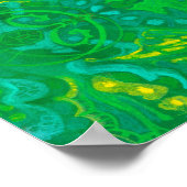 Bohemian Arabesque Mandala Green Poster (Hoek)