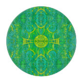 Bohemian Arabesque Pattern Green Snijplank (Voorkant)