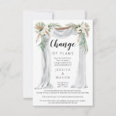 Bohemian Arch bruiloft uitgestelde aankondiging (Voorkant)