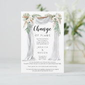 Bohemian Arch bruiloft uitgestelde aankondiging (Staand voorkant)