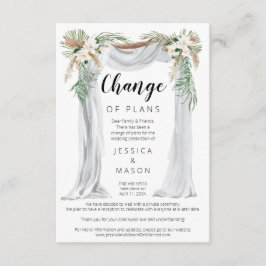 Bohemian Arch bruiloft uitgestelde aankondiging