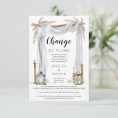 Bohemian Arch bruiloft uitgestelde aankondiging (Staand voorkant)