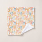 Bohemian arch fish scale painted pattern bad handdoek (Wasdoekje)