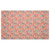 Bohemian arch fish scale painted pattern stof (Fat Quarter)