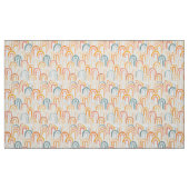 Bohemian arch fish scale painted pattern stof (Fat Quarter)