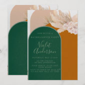 Bohemian Arch Pampas Grass Bachelorette Kaart (Voorkant / Achterkant)