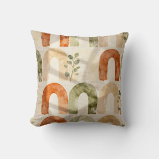 Bohemian Arch Watercolor Throw Pillow  Kussen