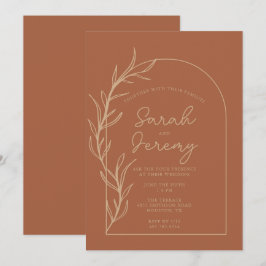 Bohemian Arched Terracotta Wedding | Kaart