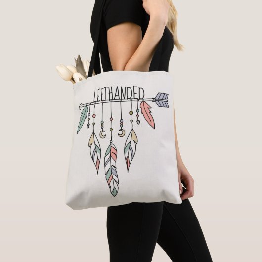 Bohemian Arrow en Feathers Canvas tas (Dichtbij)