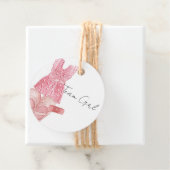 Bohemian Baby Kleding Team Meisje Geslacht onthull Bedankjes Labels (In situ)