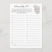 Bohemian Baby Speelgoed Bricks ABC Douchespel Kaar Kaart (Voorkant)