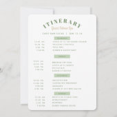 Bohemian Bachelorette | reisschema van 4 dagen Kaart (Achterkant)