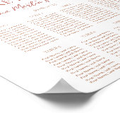 Bohemian Baptism Boho doopstoelkaart 3 Poster (Hoek)