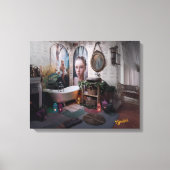 Bohemian Bath Bliss - Fairy en vrouwelijke elegant Canvas Afdruk (Voorkant)