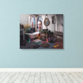 Bohemian Bath Bliss - Fairy en vrouwelijke elegant Canvas Afdruk (Insitu (Houten vloer))