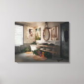 Bohemian Bath Bliss - Fairy en vrouwelijke elegant Canvas Afdruk (Voorkant)