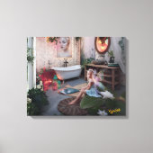 Bohemian Bath Bliss - Fairy en vrouwelijke elegant Canvas Afdruk (Voorkant)