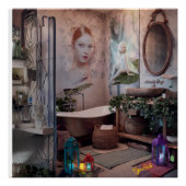 Bohemian Bath Bliss - Fairy en vrouwelijke elegant Perfect Poster (Voorkant)