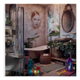 Bohemian Bath Bliss - Fairy en vrouwelijke elegant Perfect Poster