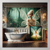Bohemian Bath Bliss - Fairy en vrouwelijke elegant Poster (Voorkant)