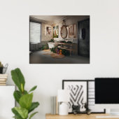 Bohemian Bath Poster (Thuiskantoor)