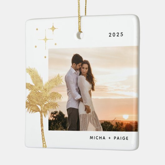 Bohemian Beach Palm Tree Ornament (Links)