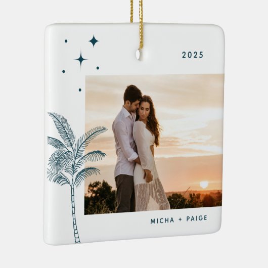 Bohemian Beach Palm Tree Ornament (Rechts)