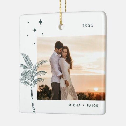 Bohemian Beach Palm Tree Ornament (Links)