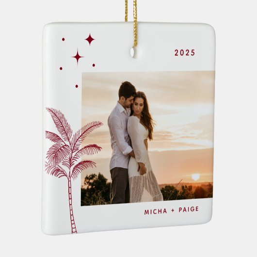 Bohemian Beach Palm Tree Ornament (Rechts)