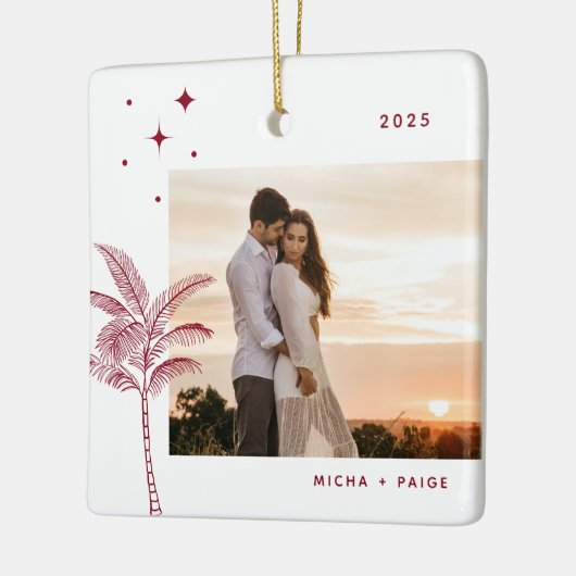 Bohemian Beach Palm Tree Ornament (Links)