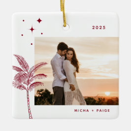 Bohemian Beach Palm Tree Ornament