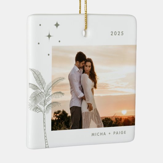 Bohemian Beach Palm Tree Ornament (Rechts)