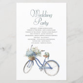 Bohemian Bicycle Waterverf Wedding (Achterkant)