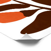 Bohemian bloeit midden eeuw bloemenrijke aardse to perfect poster (Hoek)