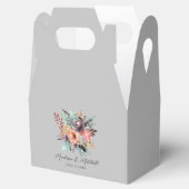 Bohemian Bloemen Boeket Waterverf Bedankdoosjes (Geopend)