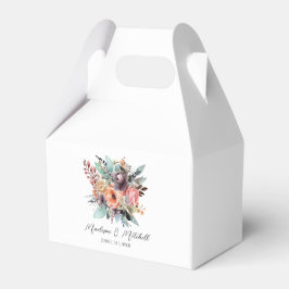 Bohemian Bloemen Boeket Waterverf Bedankdoosjes