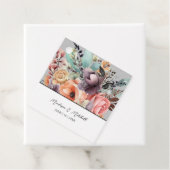 Bohemian Bloemen Boeket Waterverf Bedankjes Labels (In situ)