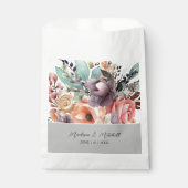 Bohemian Bloemen Boeket Waterverf Bedankzakje (Voorkant)