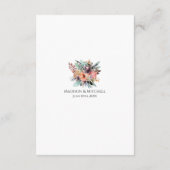 Bohemian Bloemen Boeket Waterverf Informatiekaartje (Achterkant)