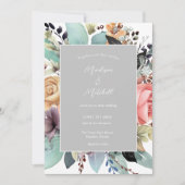 Bohemian Bloemen Boeket Waterverf Kaart (Voorkant)