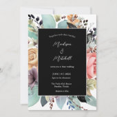 Bohemian Bloemen Boeket Waterverf Kaart (Voorkant)