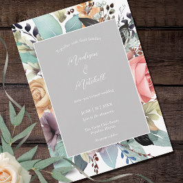 Bohemian Bloemen Boeket Waterverf Kaart