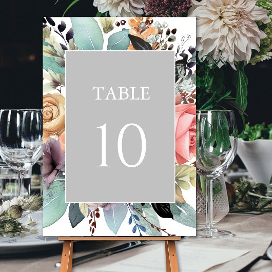 Bohemian Bloemen Boeket Waterverf Kaart