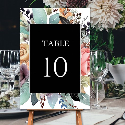 Bohemian Bloemen Boeket Waterverf Kaart