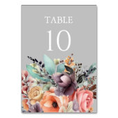 Bohemian Bloemen Boeket Waterverf Kaart (Achterkant)